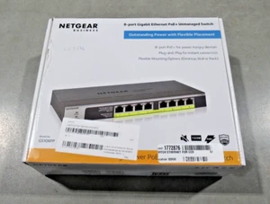 Netgear GS108PP-100EUS 8-Port Gigabit Ethernet High-Power PoE+ Unmanaged Switch - Picture 1 of 6