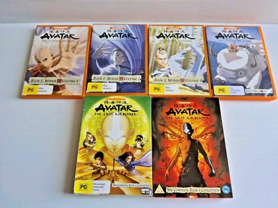 Avatar The Last Airbender DVDs Books 1,2 and 3 (Missing 1 DVD from Book 1) - image 1 of 4
