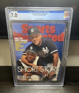 CGC 7.0 sports illustrated newsstand February 24 1997 Derek Jeter Alex Rodriguez - Picture 1 of 1
