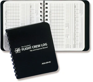 POCKET FLIGHT CREW LOG BOOK | ASA-SP-FC |  For Pro Pilots, F/A & Instructors - Picture 1 of 3