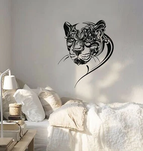 Vinyl Wall Decal Abstract Head Ornament Pattern Leopard Predator Stickers 4108ig - Picture 1 of 3