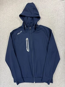 Chaqueta con capucha de golf RLX Ralph Lauren Performance TECH (mediana para hombre) azul - Imagen 1 de 12