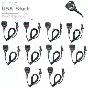 Paquete de 10 micrófonos de altavoz para radios APX6000 APX7000 APX8000 XPR6350 XPR6550 XPR7350 - Imagen 1 de 6