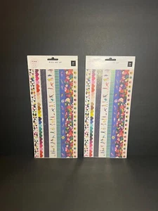 Lot of 2 Paige Evans Pink Paislee Pick-Me-Up Colorful Washi Art Tape - 48 Count - Picture 1 of 5