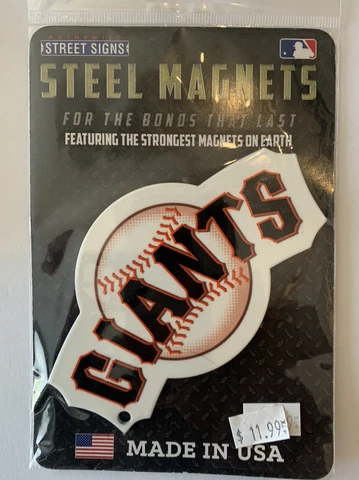 New MLB Steel Magnets San Francisco Giants Brand New Made In USA Cover