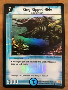 Duel Masters King Ripped-Hide HOLO FOIL Englisch 34/110 - SEHR SELTEN - Bild 1 von 1