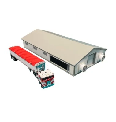 1/64 Custom Scratch Poultry 40x75 Farm Barn Building. - Image 1 of 4