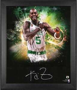 Kevin Garnett Boston Celtics FRMD Autograph 20x24 2008 NBA Champs In Focus Photo