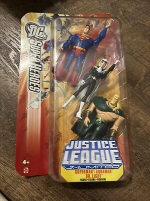 2005 JUSTICE LEAGUE * DC. SUPER HEROES. SUPERMAN, AQUAMAN, DR. LIGHT. - Image 1 of 4
