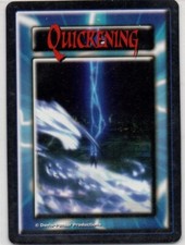 1st Edition Highlander TCG CCG Quickening Card  Yung Dol Kim (Attacks as Blocks)