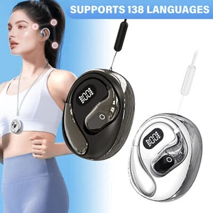 Wireless Translator Earbuds 138 Languages Real Time AI Translation Earphones - Picture 1 of 15