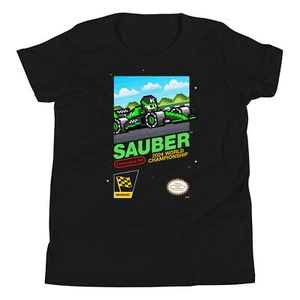 Stake Kick Sauber Bottas Zhou 2024 Formula 1 F1 8-bit Youth Kid Child T-Shirt - Picture 1 of 16