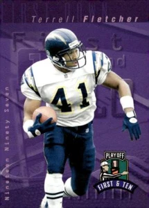 1997 Playoff First & Ten #41 Terrell Fletcher - Picture 1 of 2