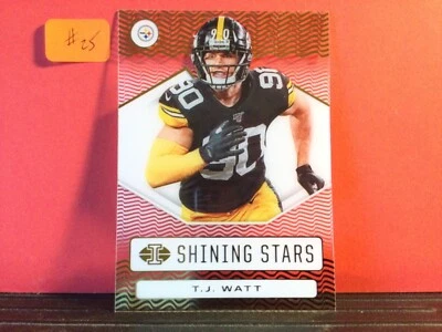 2020 Panini Illusions Shining Stars #SS20 T. J. Watt (Item #25) - Image 1 of 4