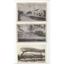 Aruba NWI Dutch Church Tropical Interlude Homestead Scenes 1950s RPPC Postcards