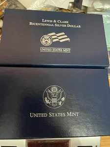 2004 Lewis And Clark Proof Silver Dollar NIB WIth COA - Picture 1 of 2