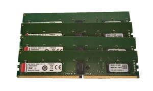 LOT 4x Kingston ECC 8 Go PC4-3200AA-R (3200MHz) Server RAM ECC REG - Photo 1/1