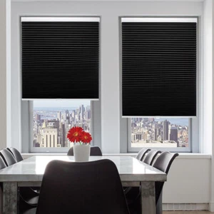 100% Blackout Window Honeycomb Blinds1.5'' Cordless Cellular Shades-Six Colors - Picture 1 of 64