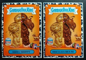 2021 Garbage Pail Kids Food Fight BLACK 23a Drippy SKIPPY & 23b Ridiculous REESE