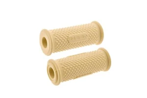 Paar Fußrastengummi BEIGE Pyramide Oldtimer AWO MZ EMW BMW BK RT125, 18-21mm - Picture 1 of 1