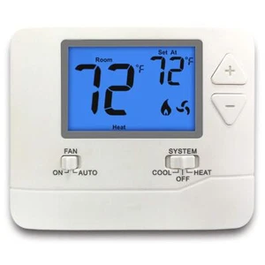 Non-Programmable Digital Thermostat for Home, up to 1 Heat/1 Cool with Large ... - Picture 1 of 6