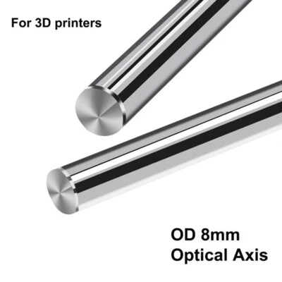 Optical Axis OD 8mm Cylinder Liner Rail Linear Shaft Steel Precision Chromed Rod