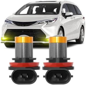 For Toyota Sienna 2011-2021 2022 - 2x H11 LED Fog Light Bulbs Cool Yellow 5000K - Picture 1 of 8