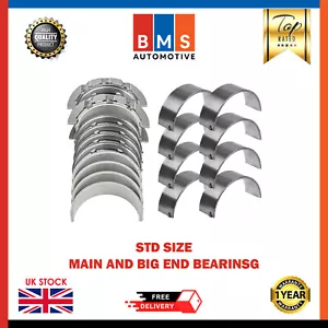 SET CUSCINETTI PRINCIPALI E CONROD BMW X1 X3 X5 SERIE N47D20 2.0L DIESEL N47 STD NUOVI - Foto 1 di 8