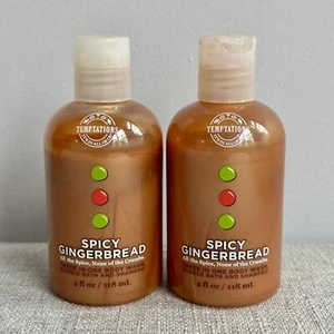 RARE Bath And Body Works Temptations Spicy Gingerbread 3 In 1- Set Of 2 - Picture 1 of 3