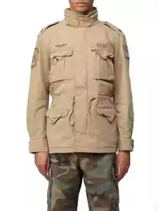 Polo Ralph Lauren Giacca militare iconica toppe Khaki Paracadutista Beige Nuova - Foto 1 di 14