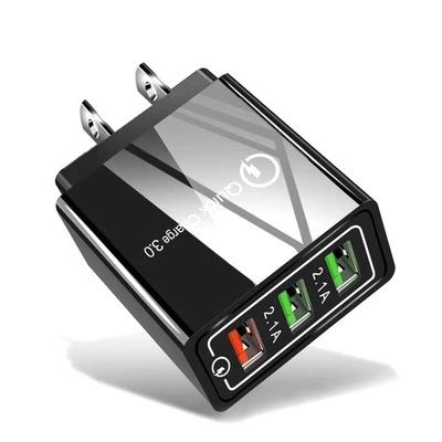 US 3-Port Fast Quick Charge QC 3.0 USB Hub Wall Home Charger Power Adapter Lot - Image 1 of 4