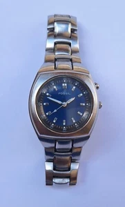 Orologio Fossil Kaleido AM-3607 – Quadrante Blu – Vintage Anni 2000 - Foto 1 di 6