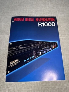 80er Jahre Yamaha Digital Reverberation R1000 ausklappbarer farbiger Händlerprospekt. - Bild 1 von 4