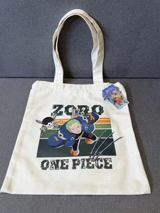 Exclusive One Piece Collection x Miniso Roronoa Zoro Zipper Canvas Tote Bag - Picture 1 of 12