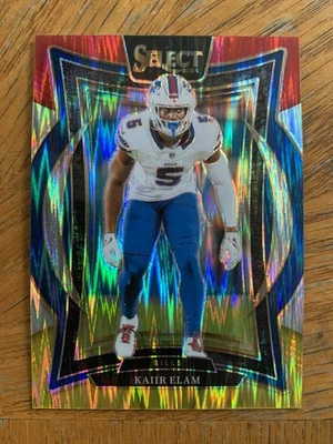 2024 select concourse red/yellow shock prizm Kaiir Elam #8 Buffalo Bills - Image 1 of 2