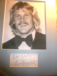 8x10 Passepartoutfoto von Nick Nolte mit Autogrammkarte - Bild 1 von 2