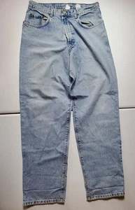 Vintage Lucky Brand Jeans tag #1 34x32 Relaxed Fit USA Made Dungarees Denim - Picture 1 of 7