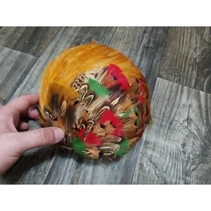 Vintage Ladies Hat Headpiece Dianne Style Pheasant Feathers 1950s - Picture 1 of 15