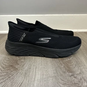 Skechers Slip-ins Max Cushioning Mens 12 Shoes Black Running Sneakers 220389 - Picture 1 of 12