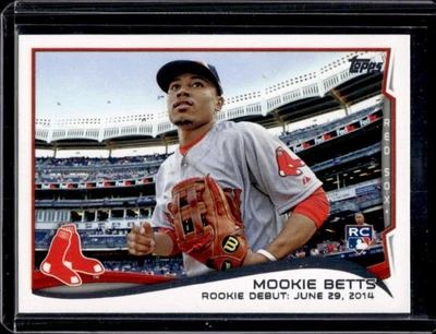 Actualización Topps 2014 Mookie Betts RC Rookie #US-301 Red Sox Foto 1 de 2