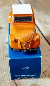 Corgi Fina Corgi Classic Motors Promotional Model Citroen 2CV Orange White Top - Picture 1 of 7