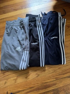 adidas track pants men large. Set of 3. Black, grey and navy - Picture 1 of 1
