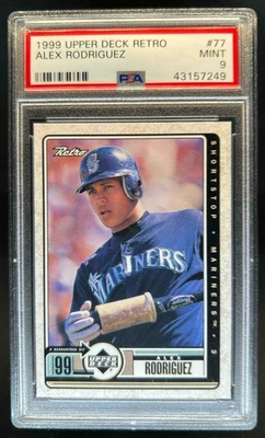 1999 Upper Deck Retro Alex Rodriguez #77 Mariners PSA 9 - Image 1 of 2