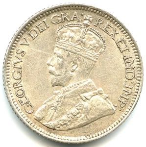 Canada 10 cents argent Georges V 1919 n°8358 - Imagen 1 de 2