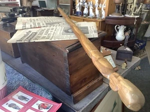 Antique Hand-Carved Tribal Walking Stick, Unknown Wood C1930 - Picture 1 of 9