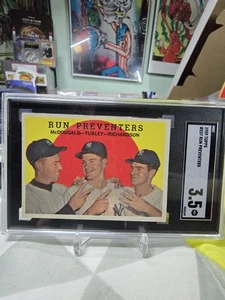 1959 Topps Run Preventers #237 New York Yankees SGC 3,5  - Imagen 1 de 3