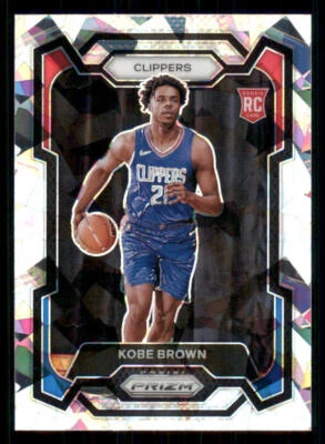 2023-24 Panini Prizm Prizms Ice #144 Kobe Brown - Image 1 of 2