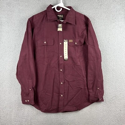NWD - Gander Mountain Guide Series Chamois Shirt Mens Large Tall LT Burgundy - Image 1 of 4