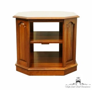 ETHAN ALLEN Georgian Court Solid Cherry 26" Octagonal Tiered Accent End Table... - Picture 1 of 10