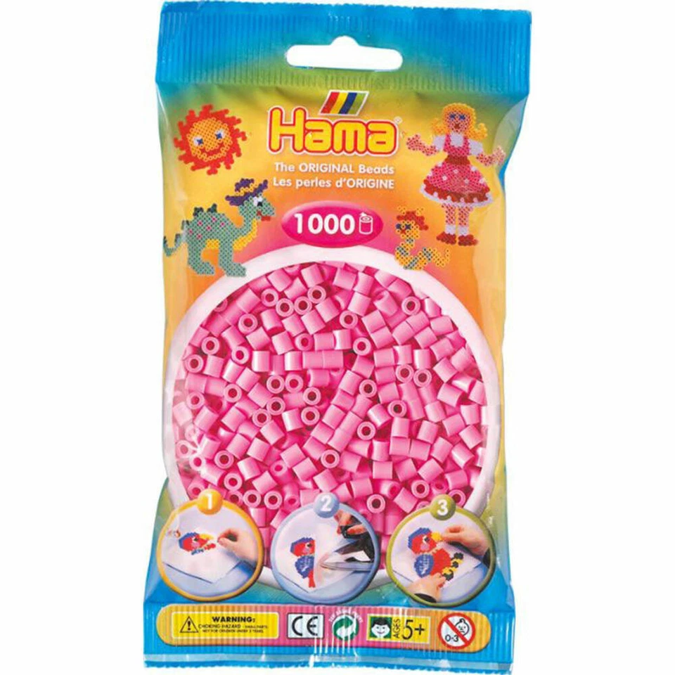 Hama Bügelperlen Midi - Pastell Pink 1000 Perlen - Bild 1 von 1